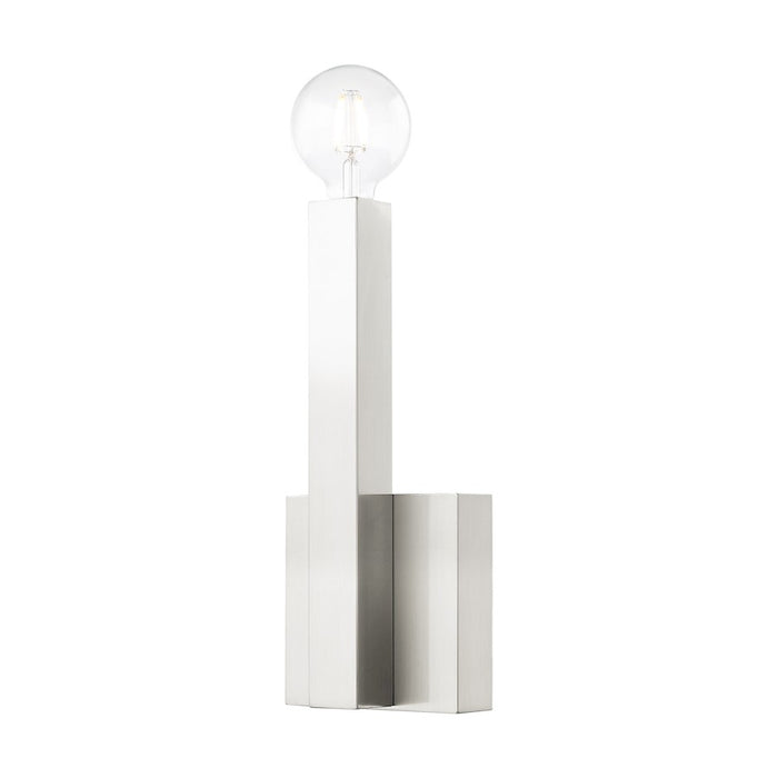 Livex Solna Sconce, Brushed Nickel