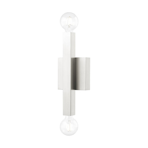 Livex Solna Sconce, Brushed Nickel