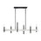 Livex Denmark 6Lt Extra Large Linear Chandelier, Black Chrome/Nickel