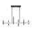 Livex Denmark 6Lt Extra Large Linear Chandelier, Black Chrome/Nickel