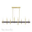 Livex Denmark 8Lt Extra Large Linear Chandelier, Brass/Bronze Accent - 49338-12