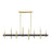 Livex Denmark 8Lt Extra Large Linear Chandelier, Brass/Bronze Accent