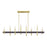 Livex Denmark 8Lt Extra Large Linear Chandelier, Brass/Bronze Accent