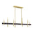 Livex Denmark 8Lt Extra Large Linear Chandelier, Brass/Bronze Accent