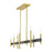 Livex Denmark 8Lt Extra Large Linear Chandelier, Brass/Bronze Accent