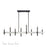 Livex Denmark 8Lt Extra Large Linear Chandelier, Black Chrome/Nickel - 49338-46