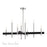 Livex Denmark 8Lt Large Chandelier, Brushed Nickel/Black Accents - 49347-91