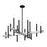 Livex Denmark 12Lt Extra Large Foyer Chandelier, Black/Nickel