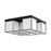 Livex Trondheim 5 Light Flush Mount, Black/Off White Hardback