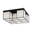 Livex Trondheim 5 Light Flush Mount, Black/Off White Hardback