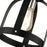 Livex Stoneridge 1 Light Petite Semi Flush Mount, Textured Black