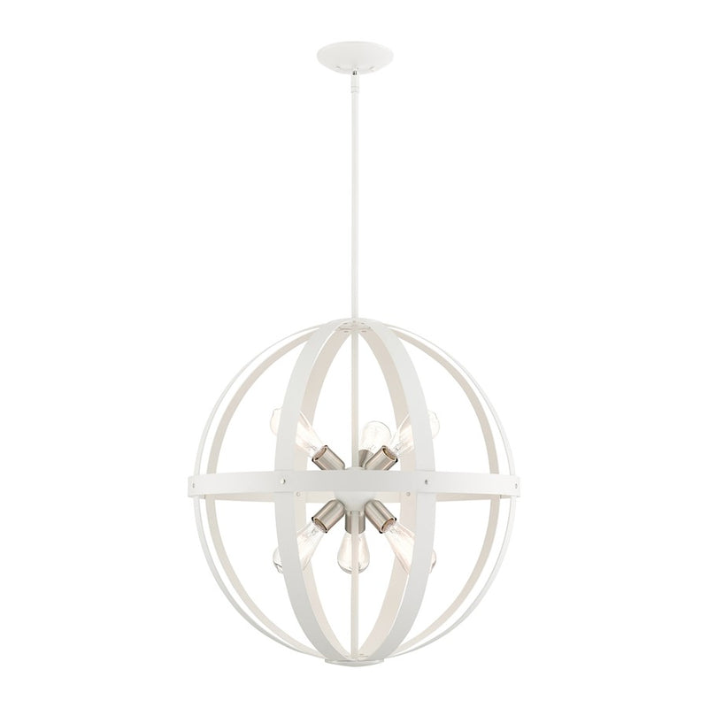 Livex Stoneridge 6 Light Pendant Chandelier