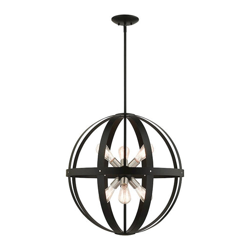 Livex Stoneridge 6 Light Pendant Chandelier