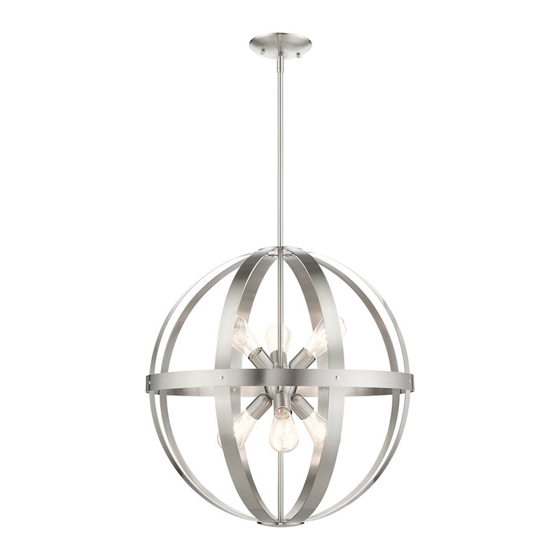 Livex Stoneridge 6 Light Pendant Chandelier