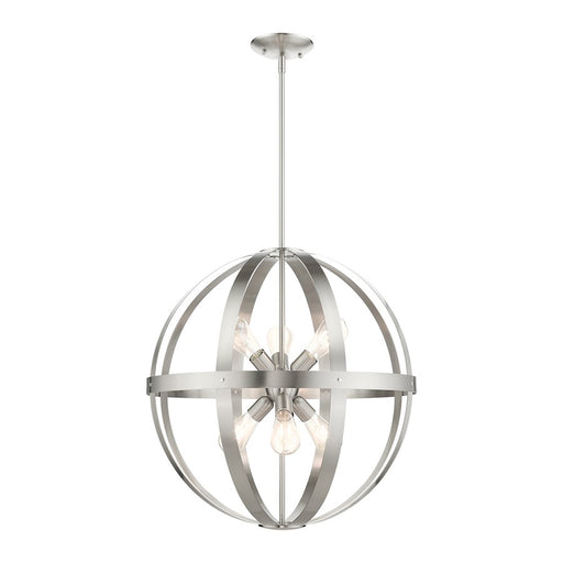 Livex Stoneridge 6 Light Pendant Chandelier