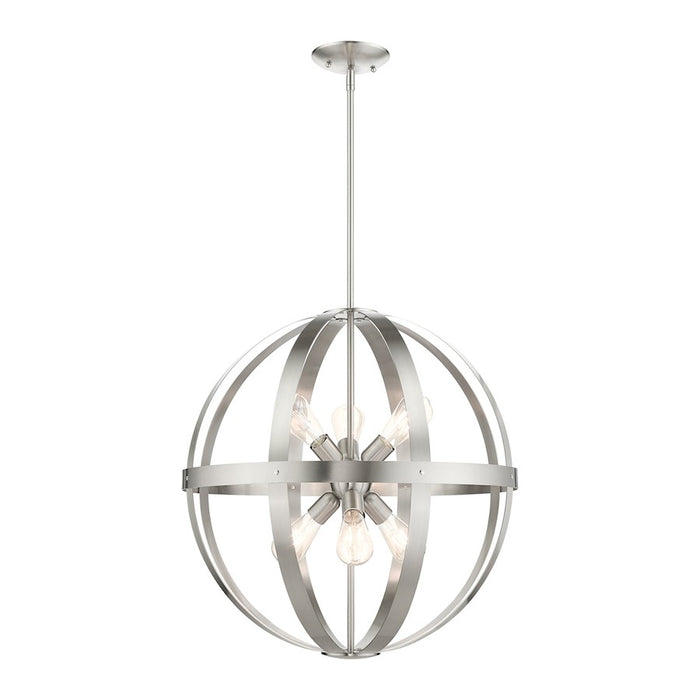 Livex Stoneridge 6 Light Pendant Chandelier