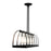 Livex Stoneridge 5 Light Linear Chandelier, Textured Black