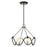 Livex ArcherChandelier, Black/Brushed Nickel Accents