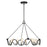 Livex ArcherChandelier, Black/Brushed Nickel Accents