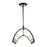 Livex Archer 10 Light Linear Chandelier, Black/Brushed Nickel Accents