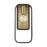 Livex Bergamo 1 Light ADA Wall Sconce, Bronze/Antique Brass Accents