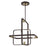 Livex Bergamo 6 Light Chandelier, Bronze with Antique Brass Accents