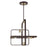 Livex Bergamo 6 Light Chandelier, Bronze with Antique Brass Accents
