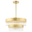Livex Norwich Chandelier, Drum Shade/Crystal Rods