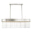Livex Norwich 4 Light Chandelier, Nickel/Nickel Drum/Crystal Rods