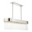Livex Norwich 4 Light Chandelier, Nickel/Nickel Drum/Crystal Rods