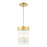 Livex Norwich 3 Light Chandelier, Drum Shade/Crystal Rods