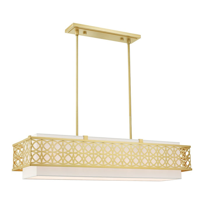 Livex Calinda 6 Light Linear Chandelier