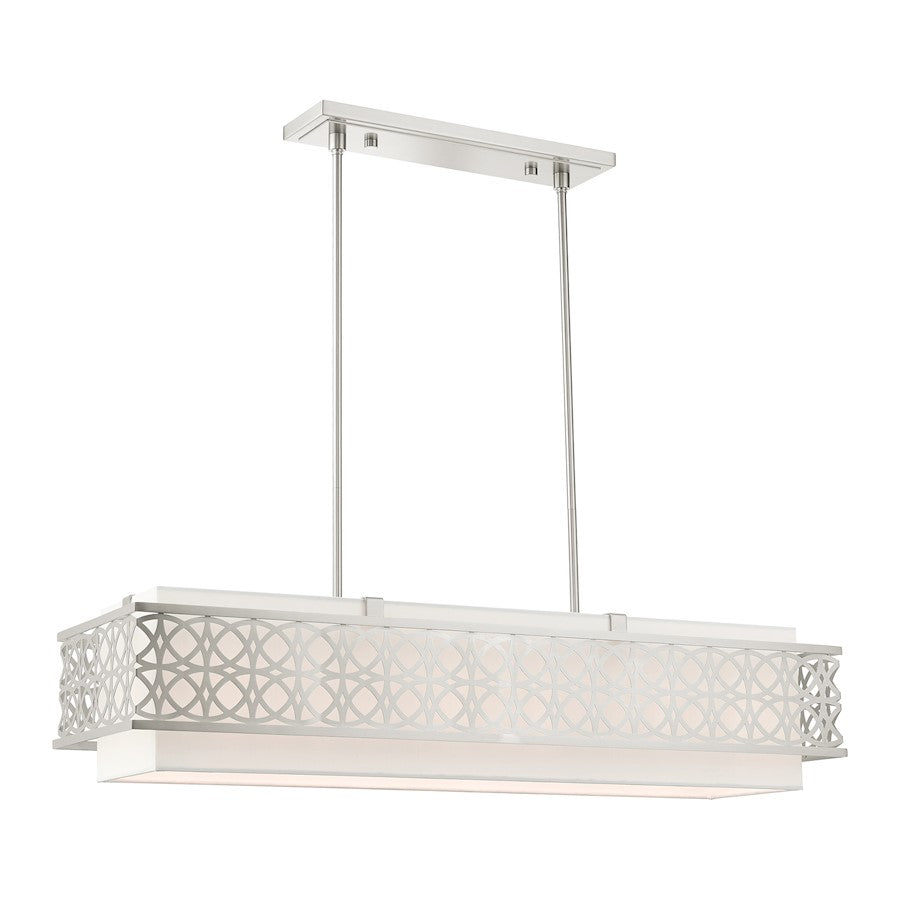 Livex Calinda 6 Light Linear Chandelier