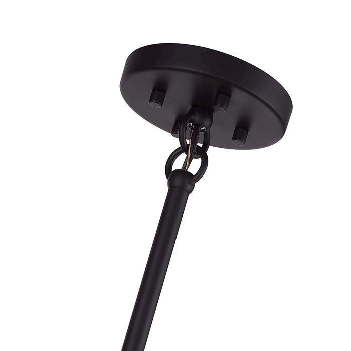 Livex Helsinki 8Lt Large Chandelier, Bronze/Antique Brass Accents