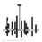 Livex Helsinki 12Lt Extra Large Chandelier, Black/Nickel - 49997-04