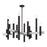 Livex Helsinki 12Lt Extra Large Chandelier, Black/Nickel