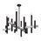 Livex Helsinki 12Lt Extra Large Chandelier, Black/Nickel