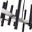 Livex Helsinki 12Lt Extra Large Chandelier, Black/Nickel