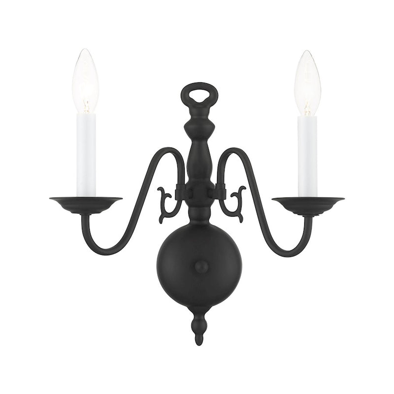 Livex Williamsburg Sconce, Black