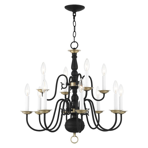 Livex Williamsburg 12 Light Chandelier