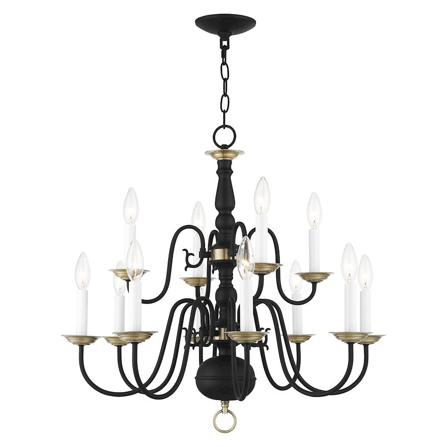 Livex Williamsburg 12 Light Chandelier
