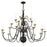 Livex Williamsburg 22 Light Chandelier, Black