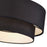 Livex Bainbridge 3Lt Large Semi-Flush, Black/Black/White