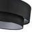Livex Bainbridge 3Lt Large Semi-Flush, Black/Black/White