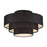 Livex Bainbridge 4Lt Extra Large Semi-Flush, Black/Black/White