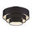 Livex Bainbridge 4Lt Extra Large Semi-Flush, Black/Black/White