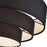 Livex Bainbridge 4Lt Extra Large Semi-Flush, Black/Black/White