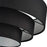 Livex Bainbridge 4Lt Extra Large Semi-Flush, Black/Black/White
