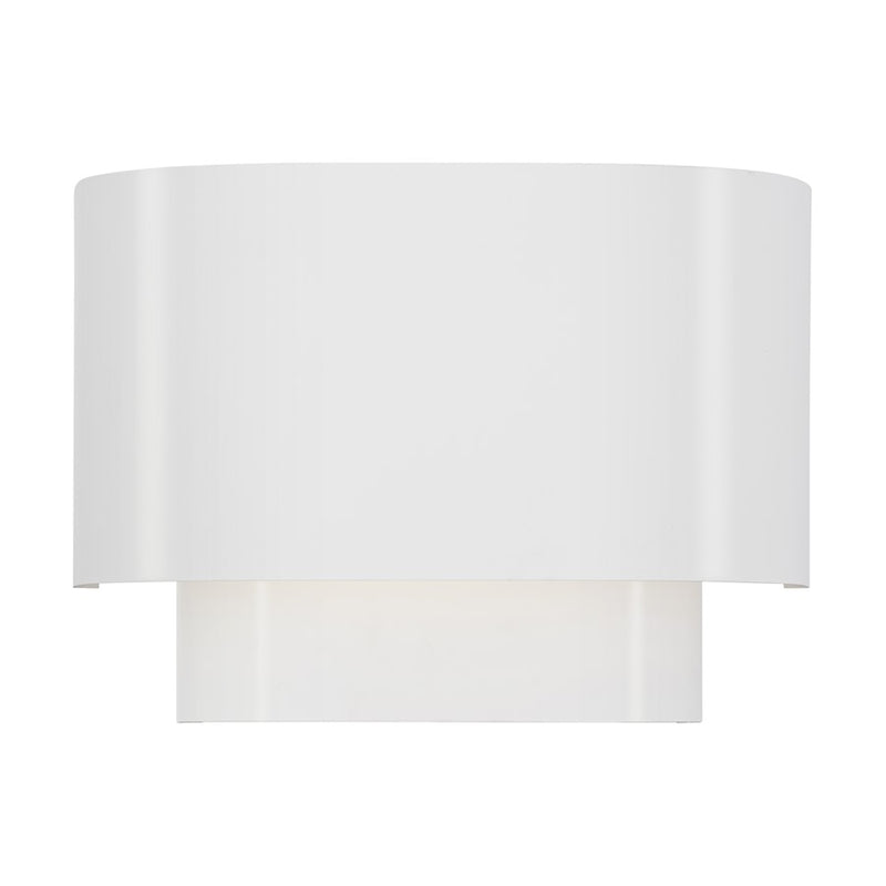 Livex Springview 1Lt ADA Sconce, White/White Metal/Shiny White - 50299-03