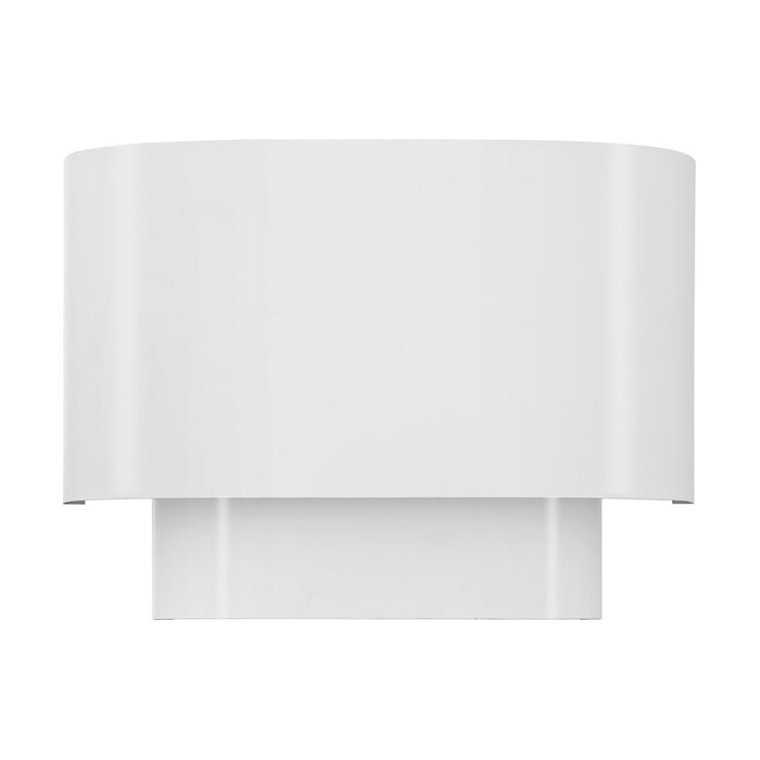 Livex Springview 1Lt ADA Sconce, White/White Metal/Shiny White